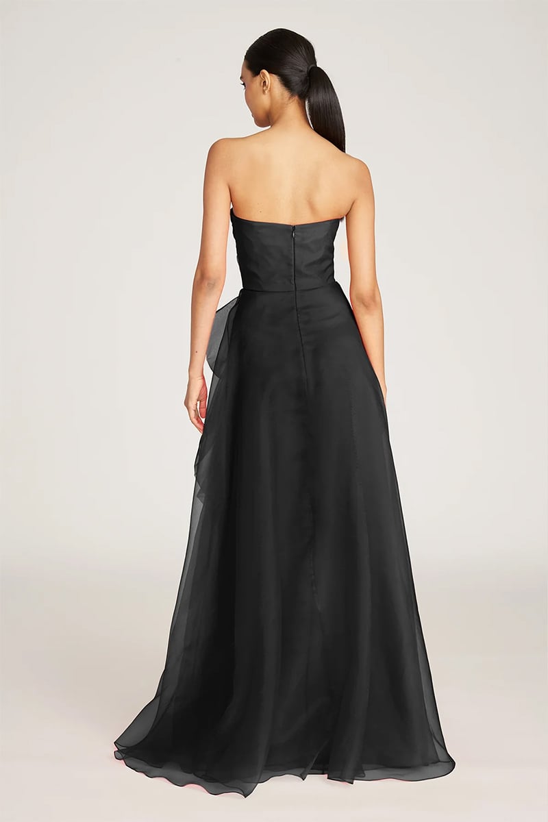 Zoa Strapless Maxi Dress | Jewelclues #color_black