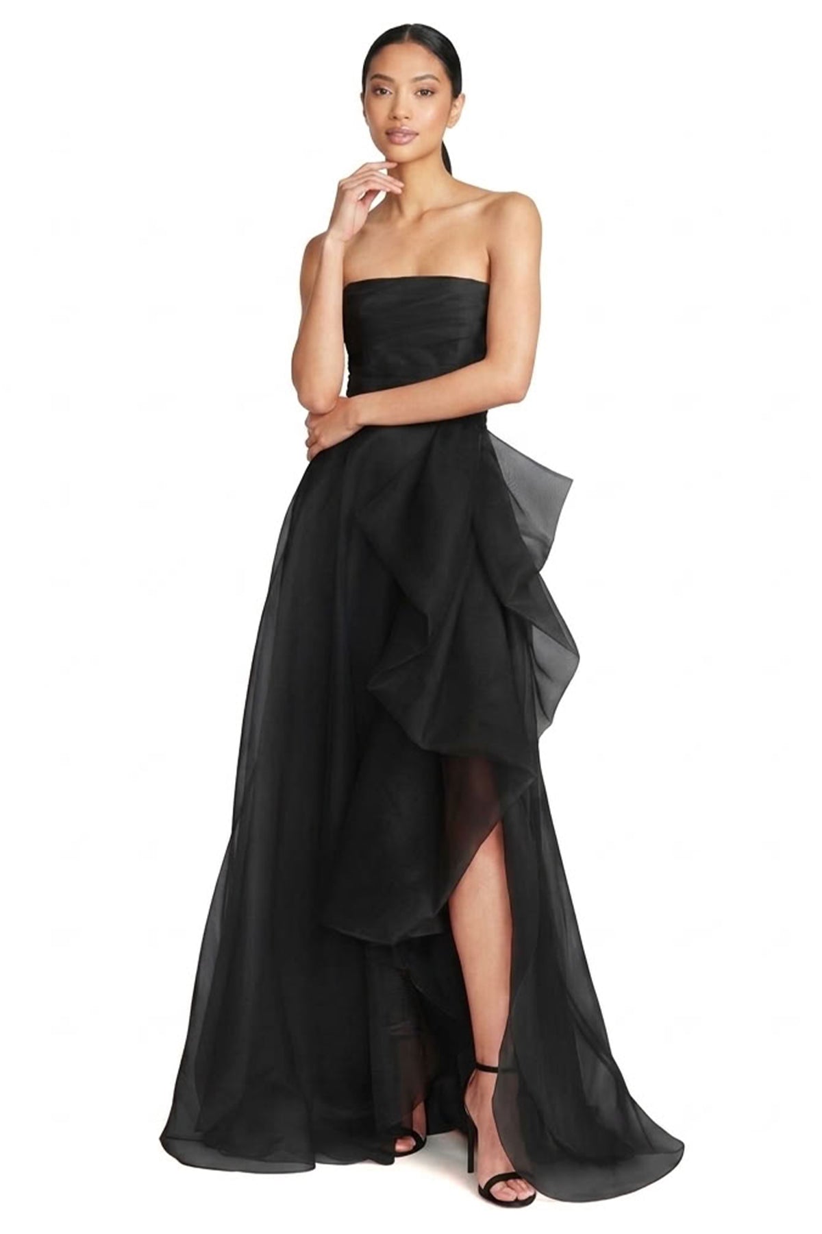 Zoya Strapless Maxi Dress | JewelClues #color_black