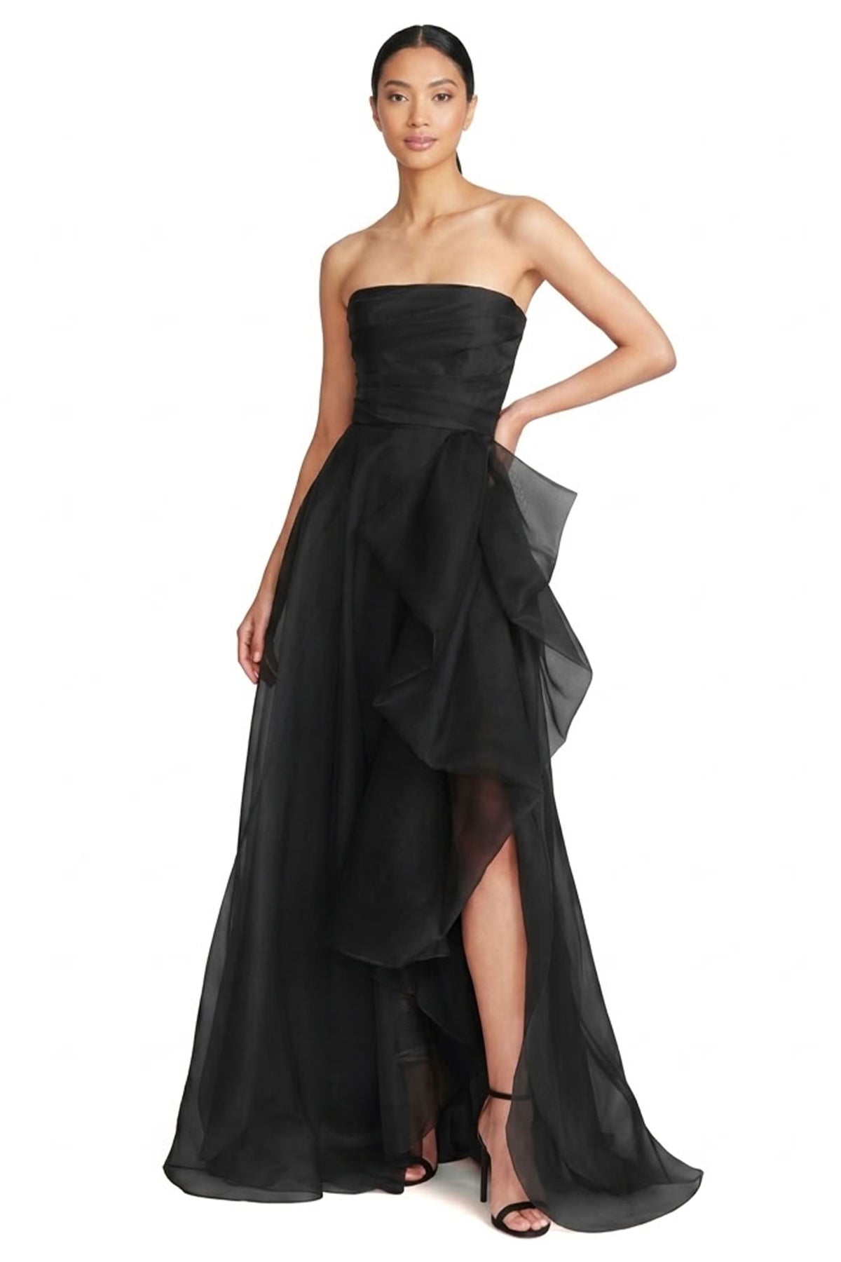 Zoya Strapless Maxi Dress | JewelClues #color_black