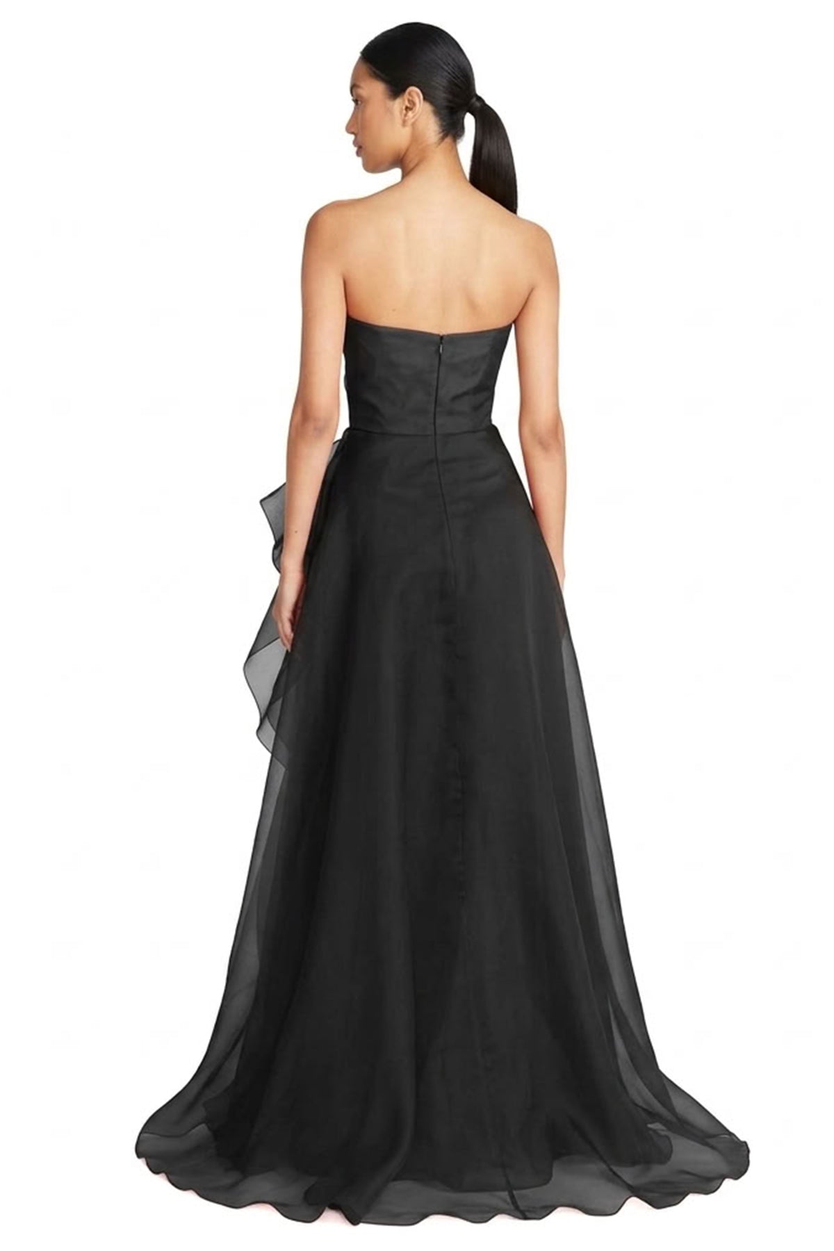 Zoya Strapless Maxi Dress | JewelClues #color_black