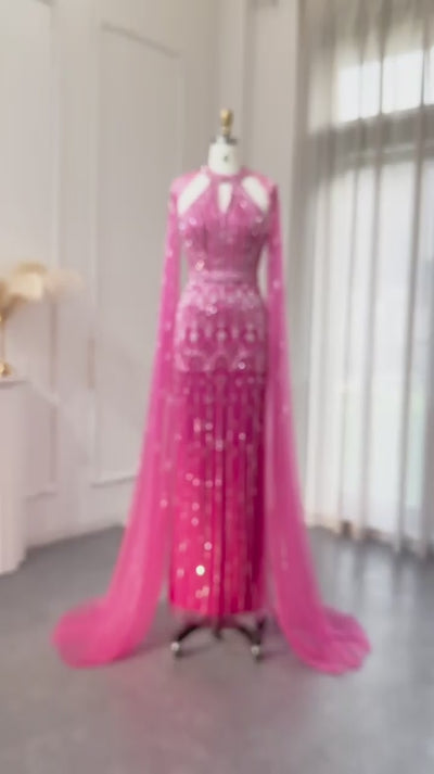 Bound for Romance Beaded Maxi Dress | Jewelclues | #color_fuchsia