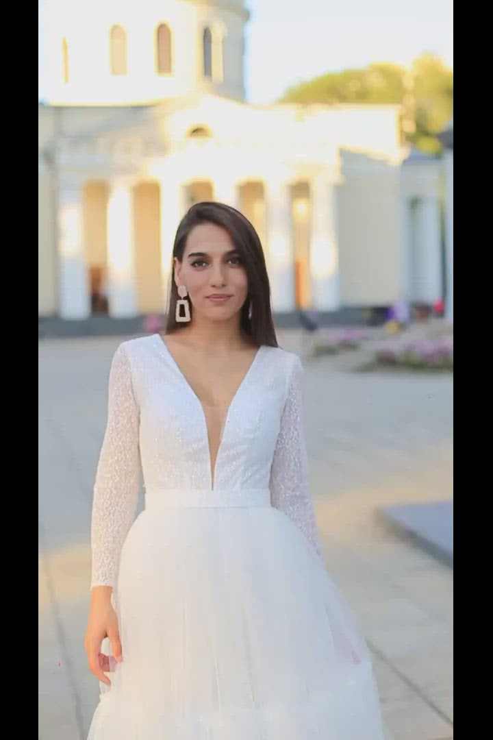 True Love Sparkly Long Sleeve Midi Dress | Jewelclues