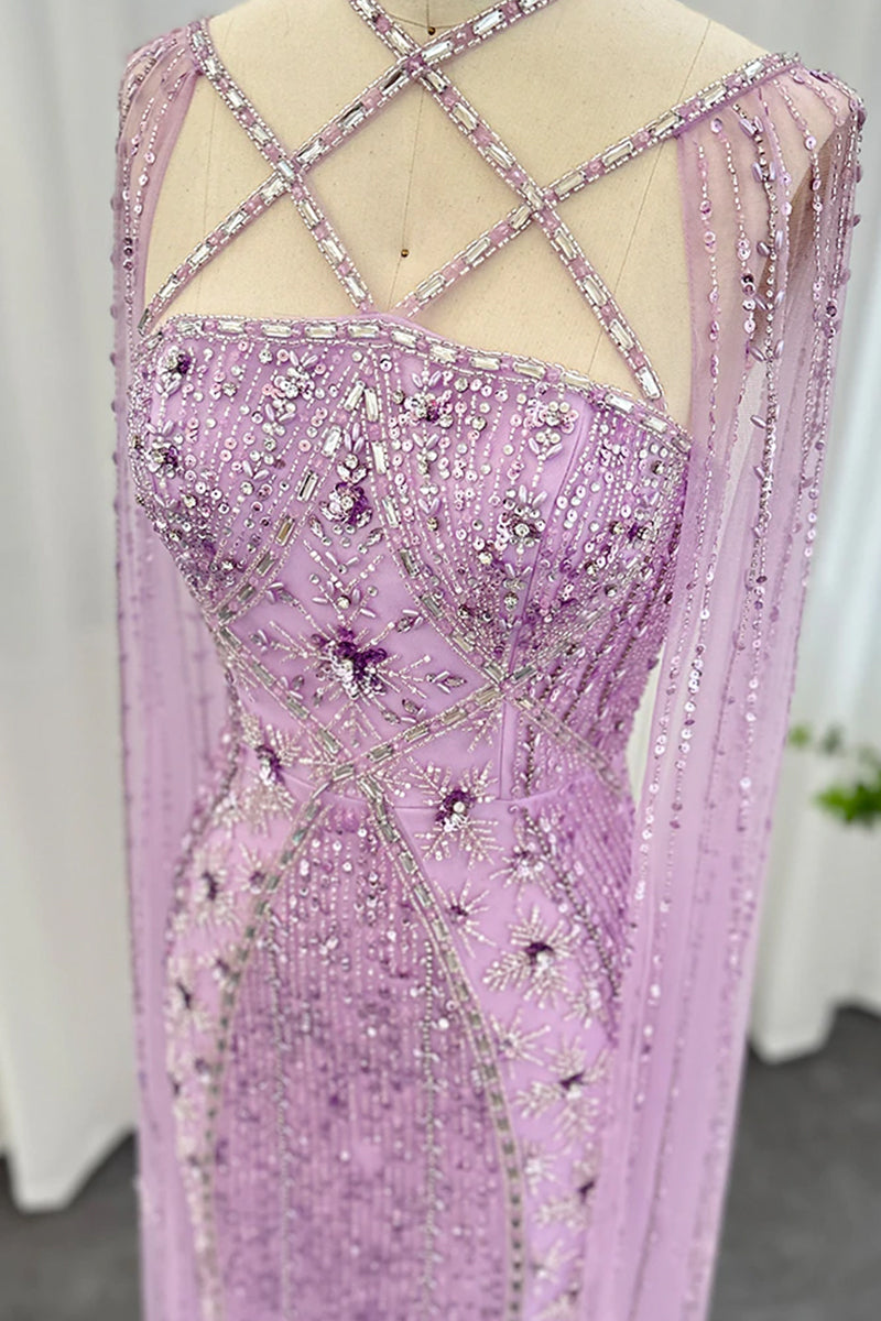 Alyce Beaded Maxi Dress | Jewelclues | #color_lilac