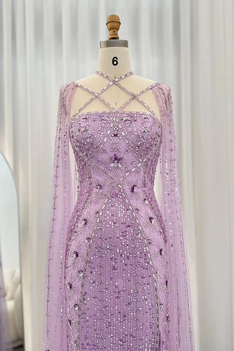 Alyce Beaded Maxi Dress | Jewelclues | #color_lilac