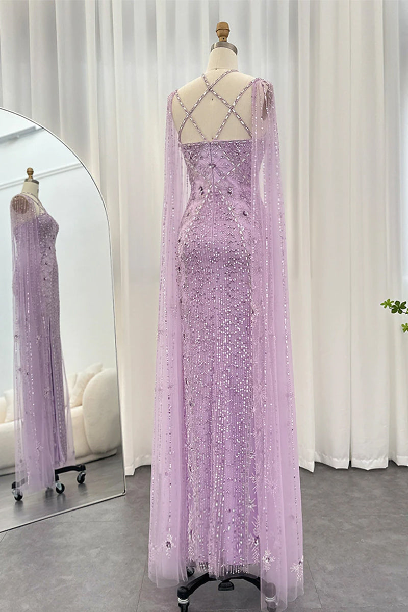 Alyce Beaded Maxi Dress | Jewelclues | #color_lilac