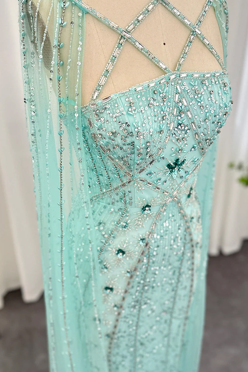 Alyce Beaded Maxi Dress | Jewelclues | #color_aqua 