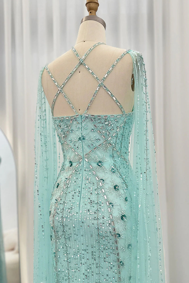 Alyce Beaded Maxi Dress | Jewelclues | #color_aqua 