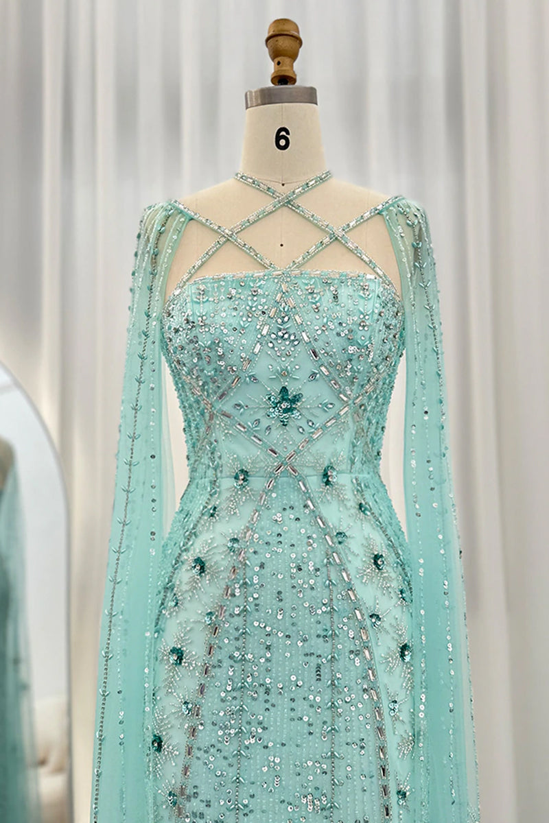 Alyce Beaded Maxi Dress | Jewelclues | #color_aqua 