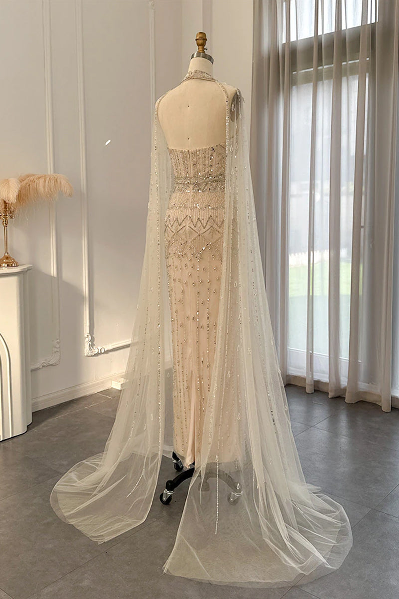 Bound for Romance Beaded Maxi Dress | Jewelclues | #color_beige