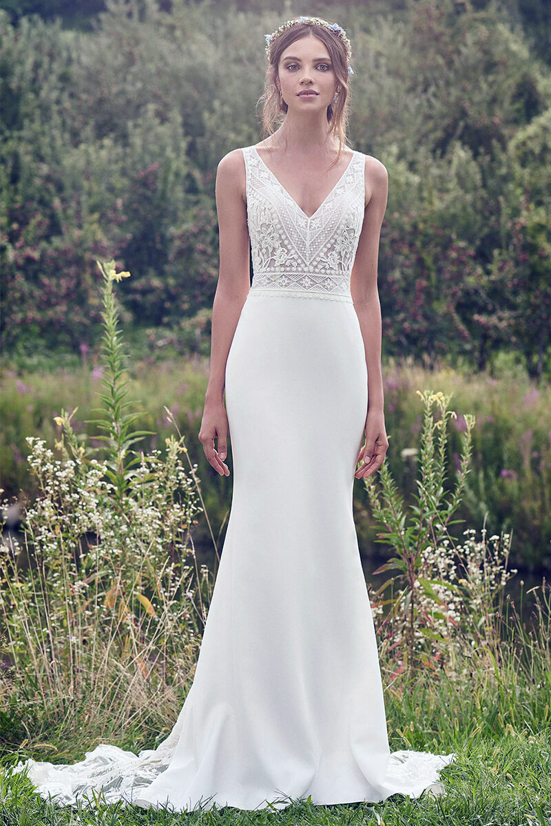 Dream Romance Mermaid Wedding Dress | Jewelclues | #color_white 