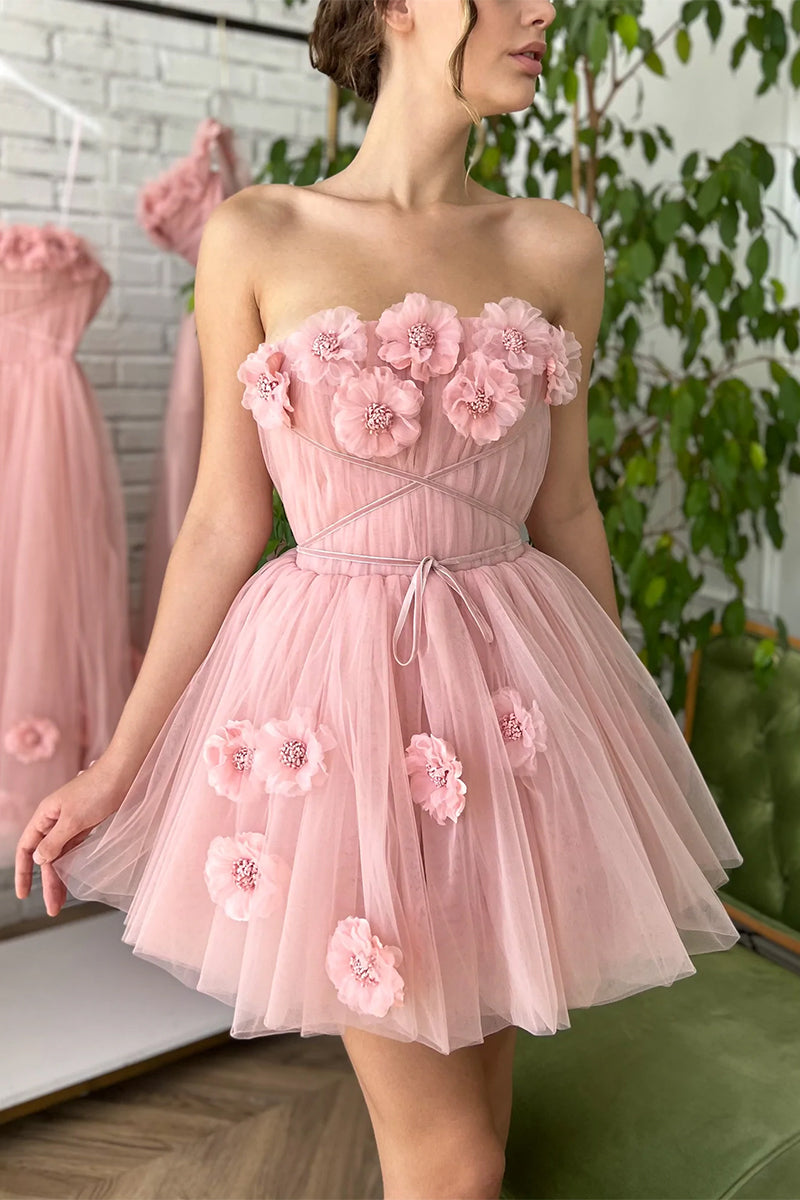 Dreamy Babe Strapless Mini Dress | Jewelclues 