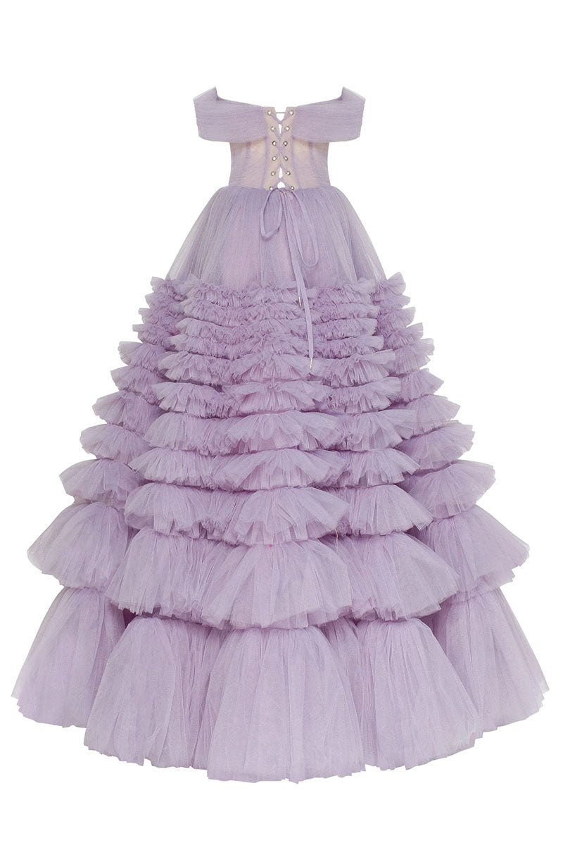 Duchess Off-The-Shoulder Prom Maxi Dress | Jewelclues