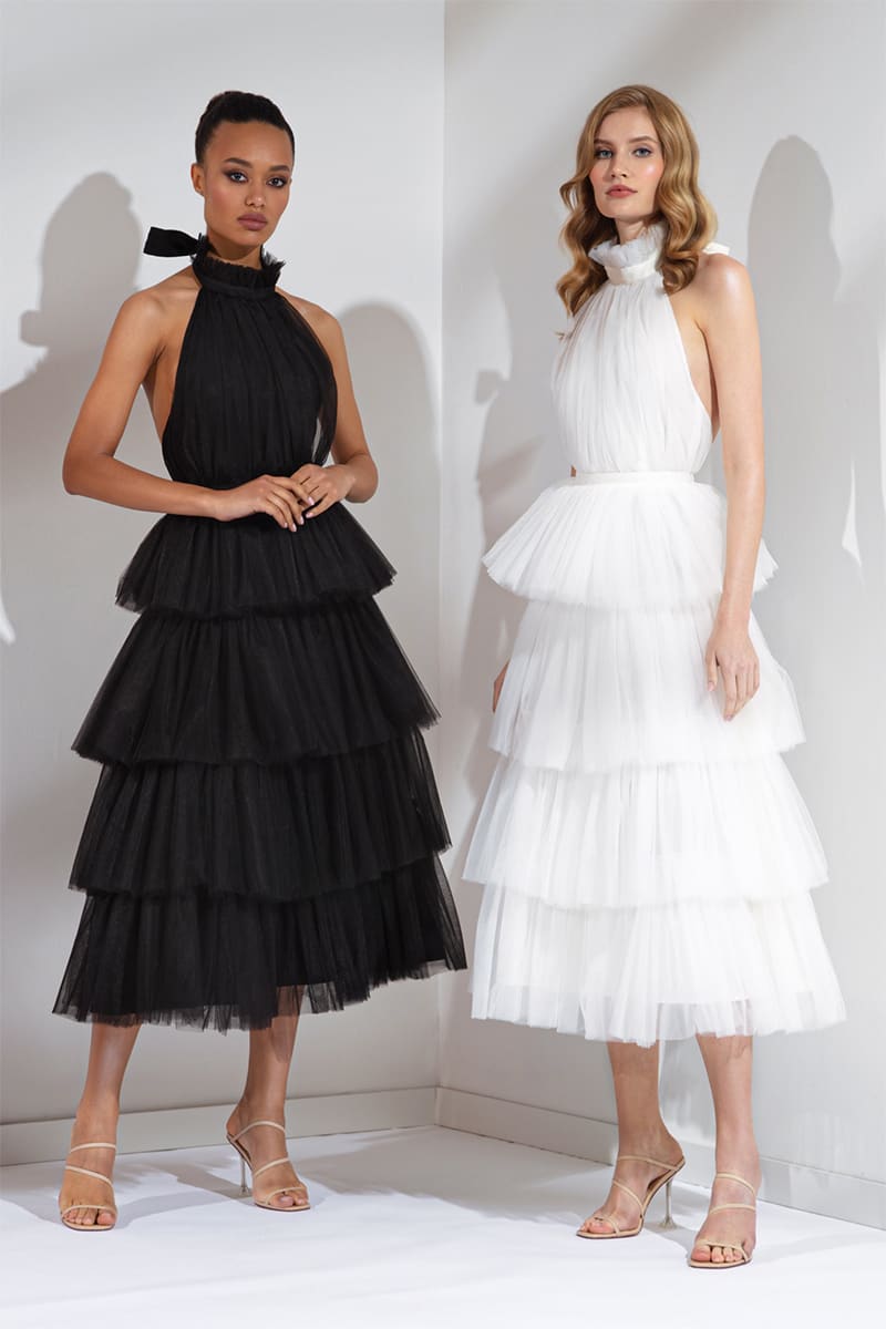 Elowen Tulle Maxi Dress | Jewelclues | #color_white