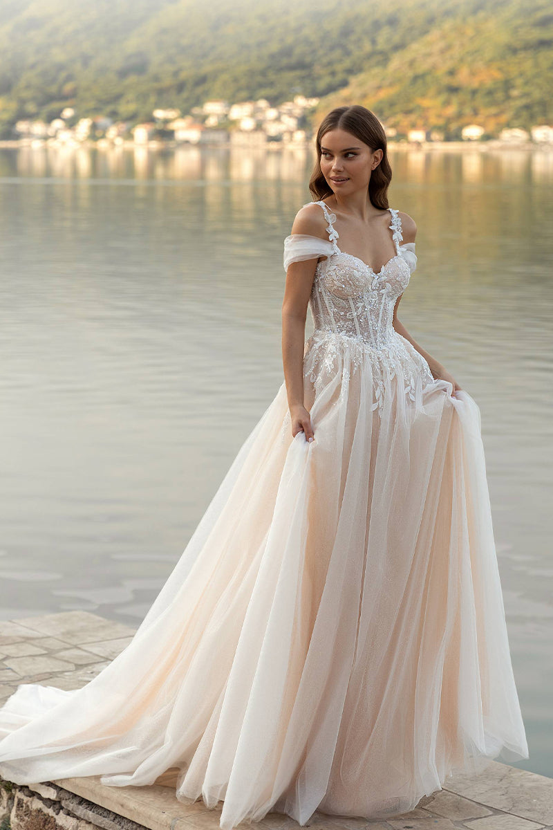 Eternity Boho A-line Lace Wedding Dress | Jewelclues