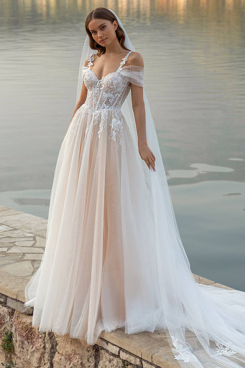 Eternity Boho A-line Lace Wedding Dress | Jewelclues