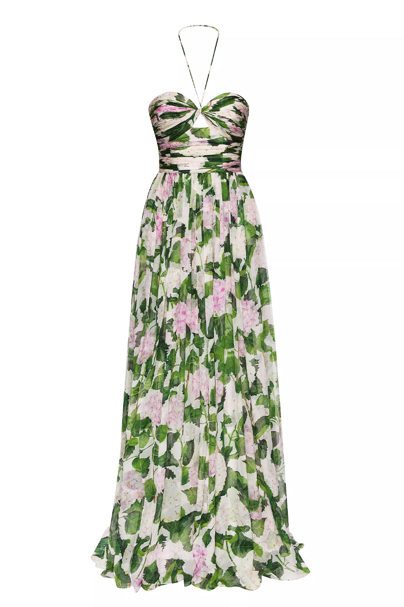 Florence Meadows Floral Print Maxi Dress - Jewelclues