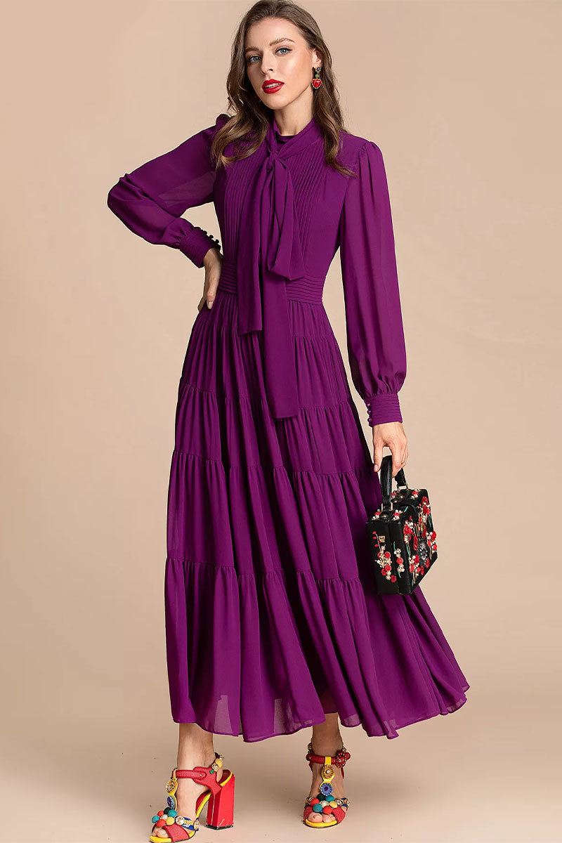 Giselle Tiered Long Sleeve Midi Dress