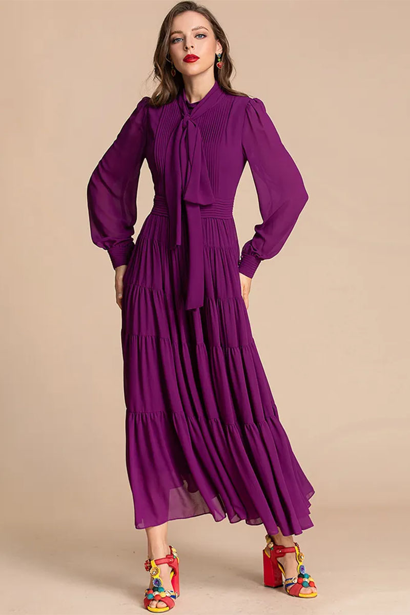 Giselle Tiered Long Sleeve Midi Dress