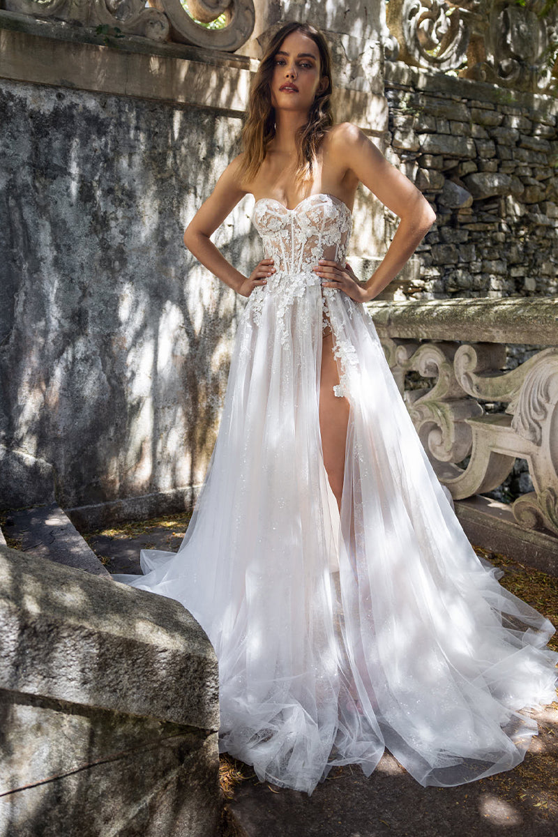 Infinite Love Strapless A-Line Wedding Dress | Jewelclues