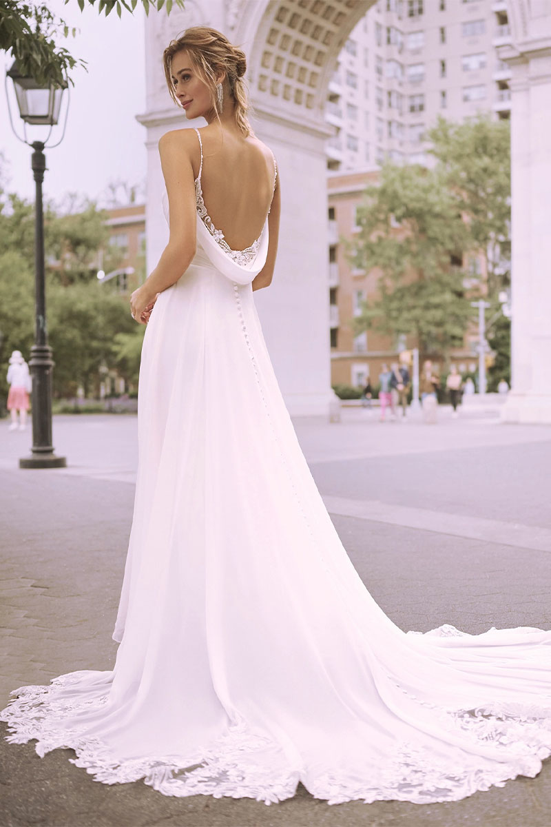 Madalyn A-line Wedding Dress | Jewelclues | #color_white