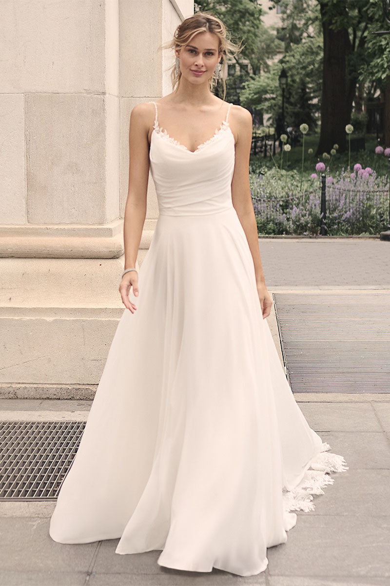 Madalyn A-line Wedding Dress | Jewelclues | #color_ivory
