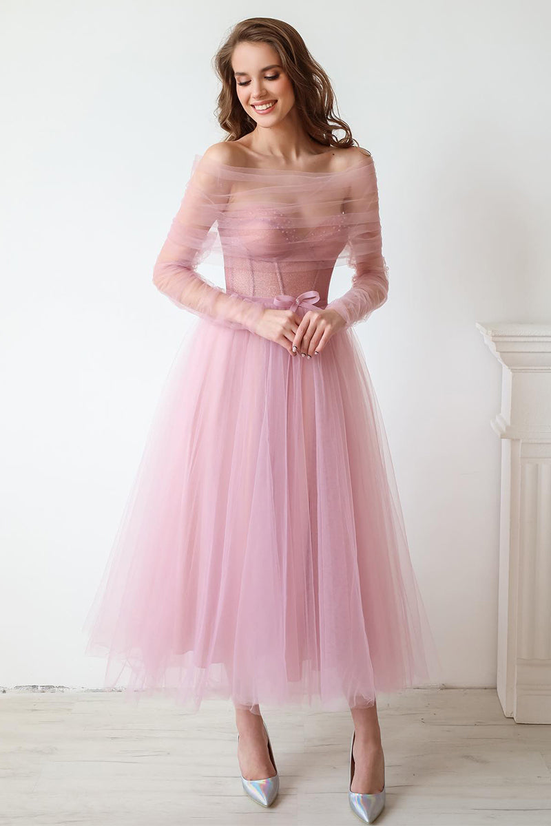 Mademoiselle Tea Length Tulle Midi Dress | Jewelclues