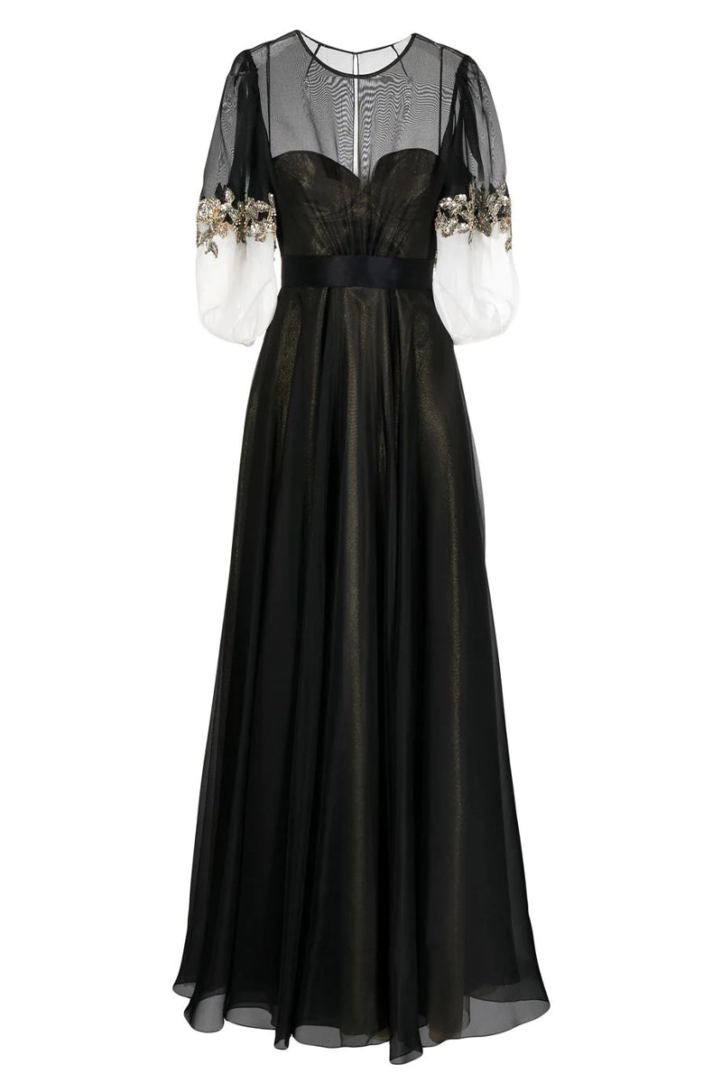 Medeline Black Maxi Dress | Made-To-Order | JewelClues Medeline Black Maxi Dress | Made-To-Order | JewelClues