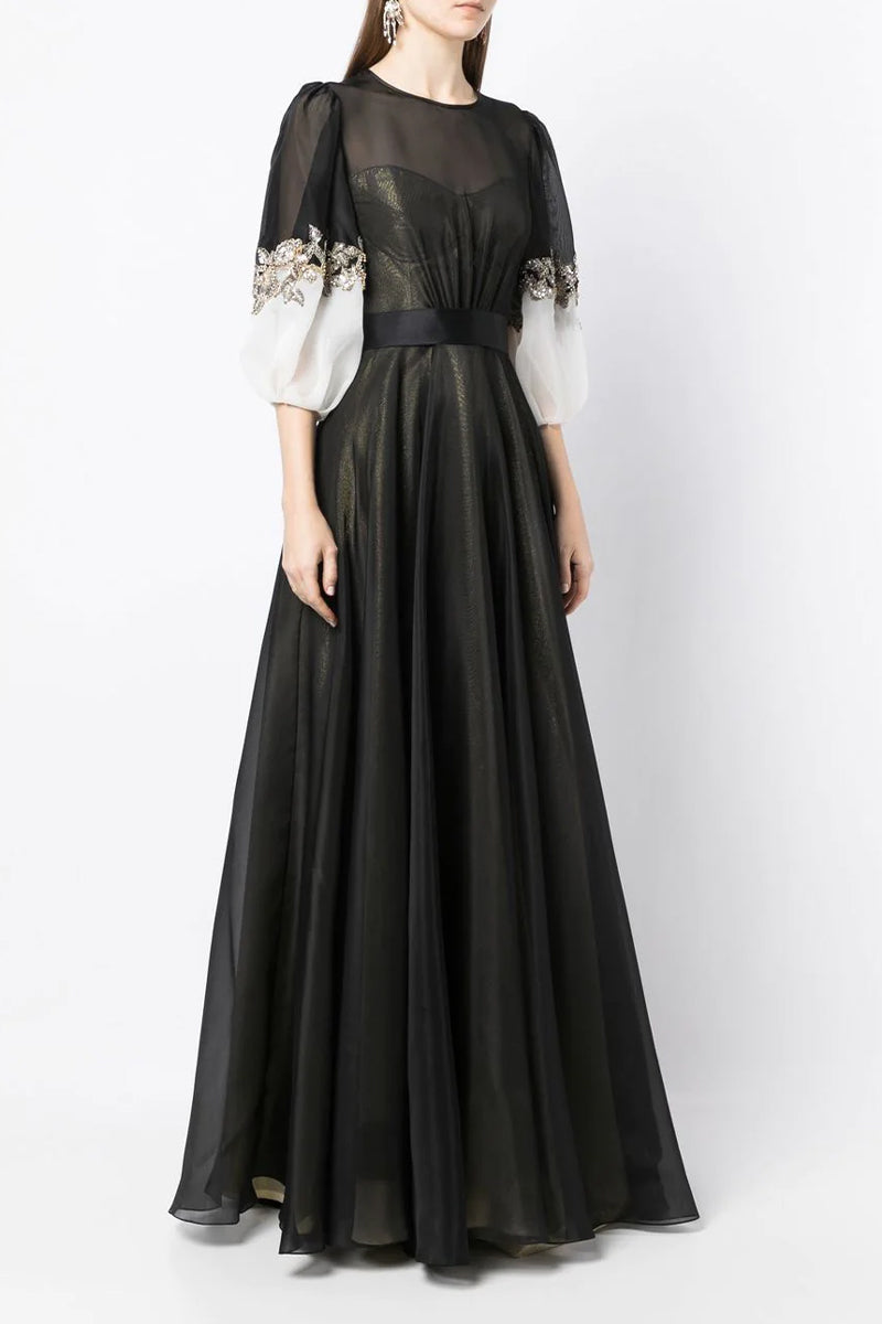 Medeline Black Maxi Dress | Made-To-Order Medeline Black Maxi Dress | Made-To-Order
