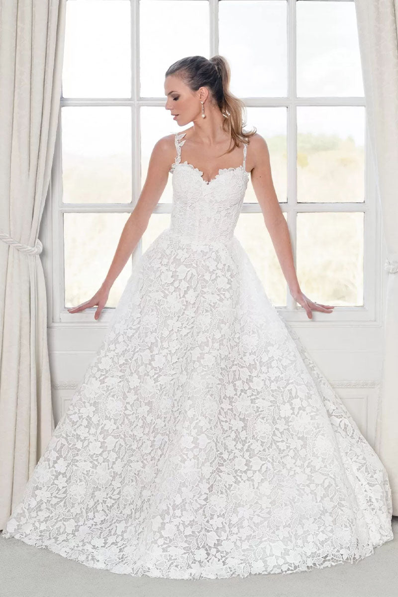 Miami Guipure Lace Wedding Dress | Jewelclues