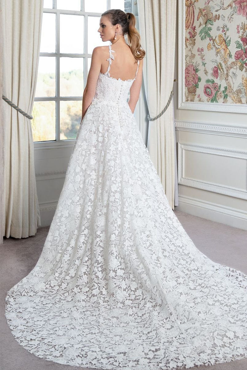 Miami Guipure Lace Wedding Dress | Jewelclues