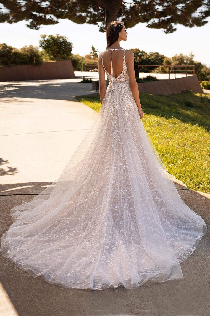 Promise of Love Embroidered Lace Backless Maxi Dress | Jewelclues