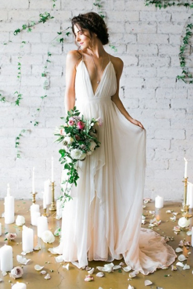 Solemn Promise Ivory Backless Maxi Dress | Jewelclues