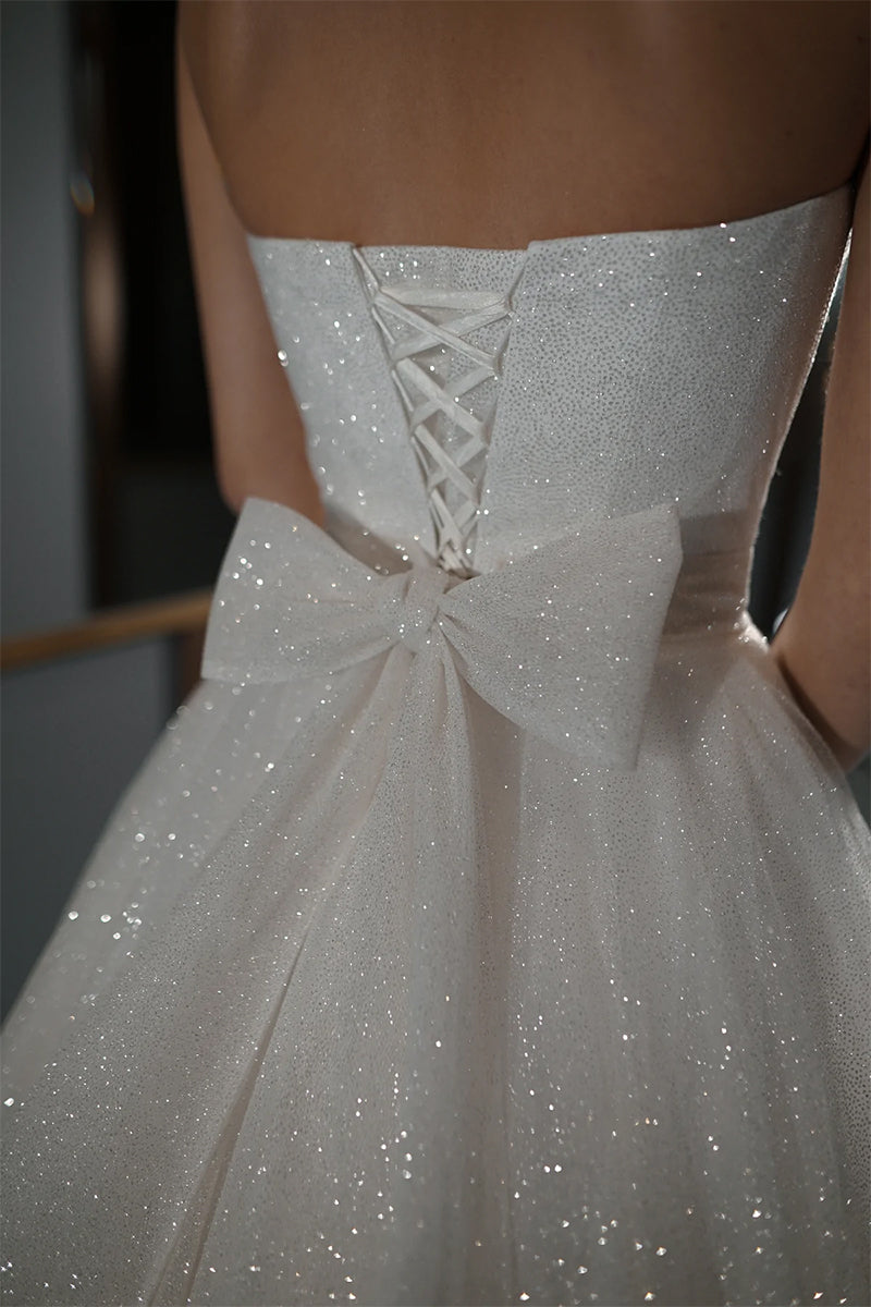 Sparkling Divinity Strapless Wedding Dress | Jewelclues