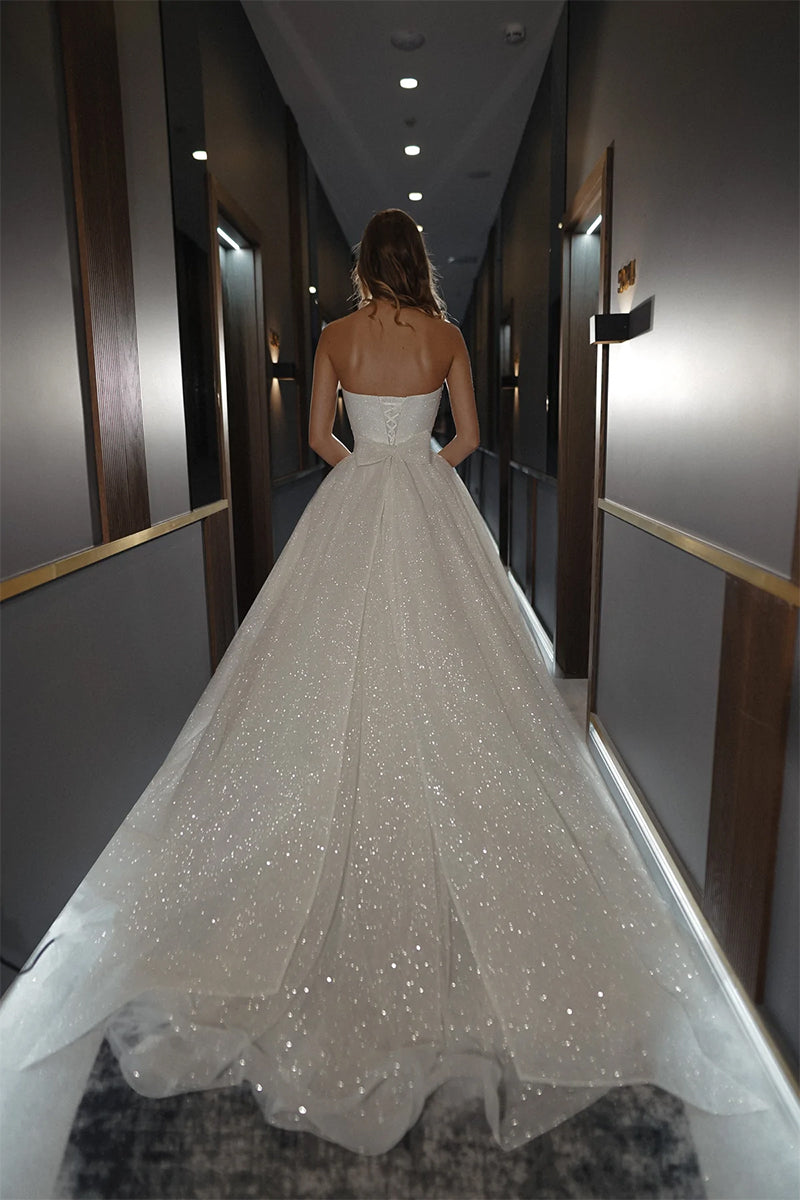 Sparkling Divinity Strapless Wedding Dress | Jewelclues