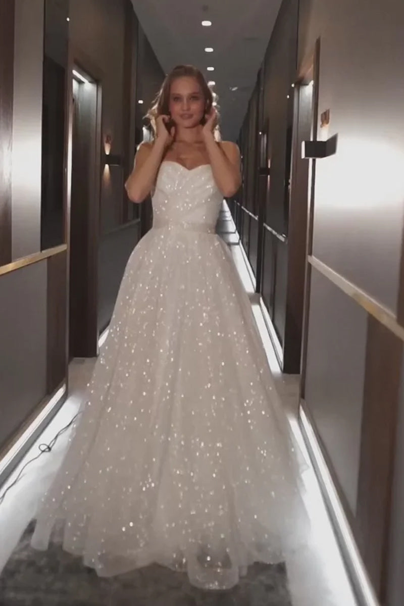 Sparkling Divinity Strapless Wedding Dress | Jewelclues
