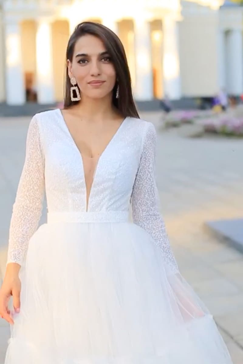 True Love Sparkly Long Sleeve Midi Dress | Jewelclues