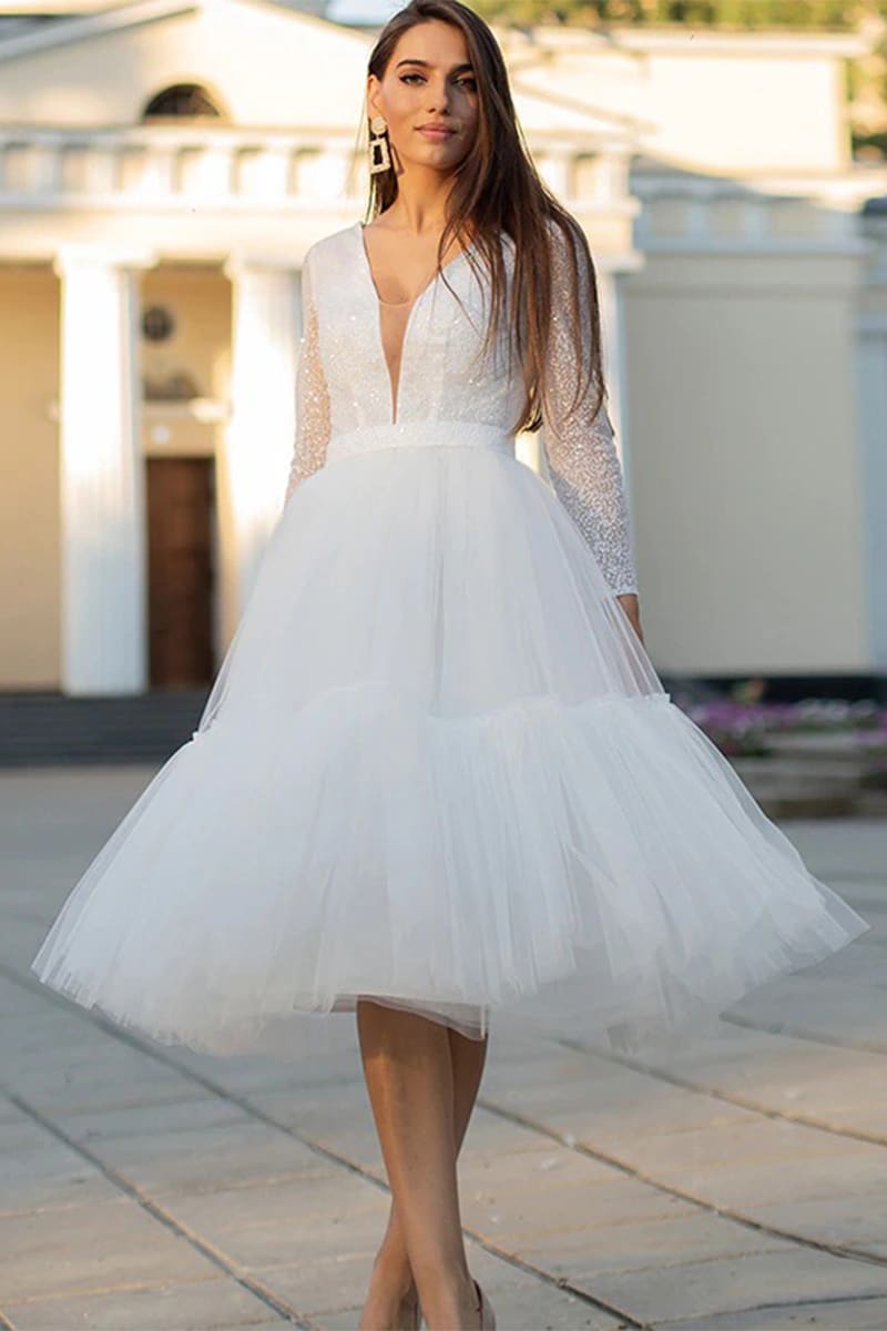 True Love Sparkly Long Sleeve Midi Dress | Jewelclues
