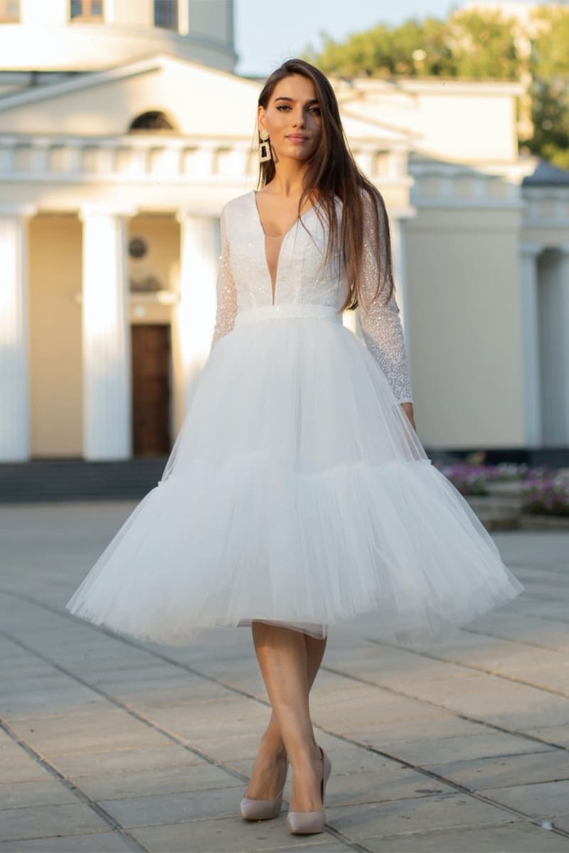 True Love Sparkly Long Sleeve Midi Dress | Jewelclues
