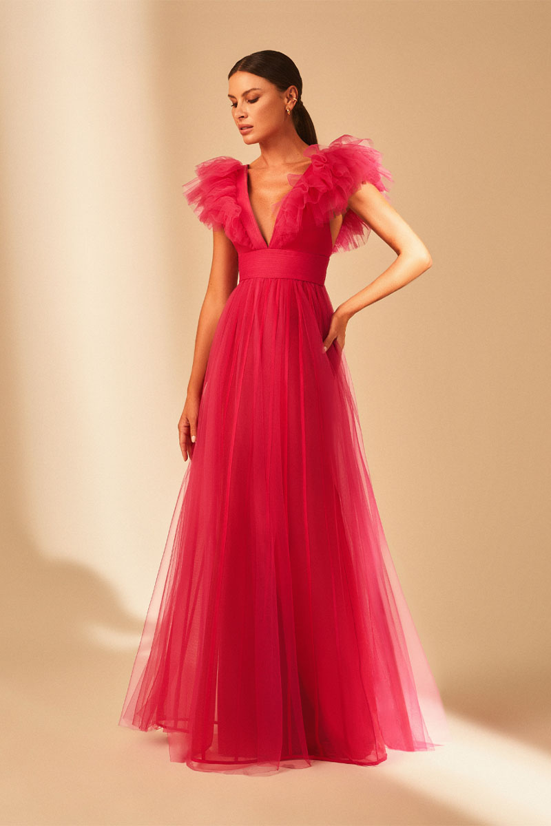 Vielle Tulle Maxi Dress | Jewelclues